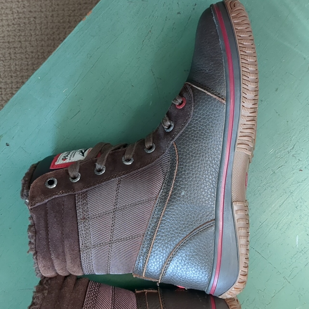 Pajar Trooper Fleece-Lined Waterproof Canada Leather Boots Size 8 - Picture 5 of 13